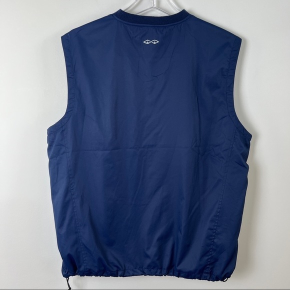 Snake Eyes Weather 18 Navy Blue Windbreaker Golf Vest - Picture 2 of 6